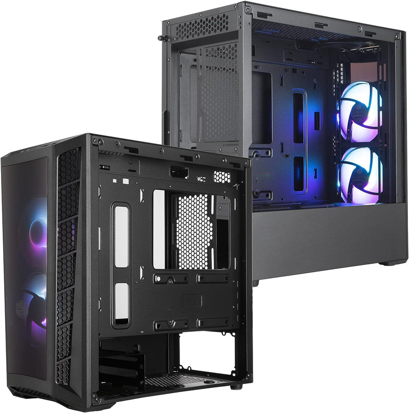 Cooler Master MasterBox MB320L Black Black ARGB Tempered Glass Micro-ATX Case MCB-B320L-KGNN 