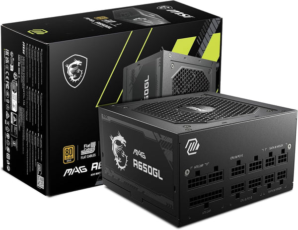 MSI 650W MPG A650GL 80Plus Gold Full Modular Power Supply (PS-MPA65GL)