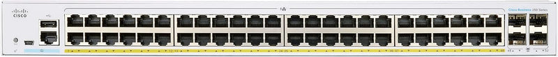 Cisco Business CBS250 48-Port Gigabit Managed Switch (370W PoE+) + 4-Port 10G SFP+ Uplink (CBS250-48P-4X-UK/NE-2548P4X)