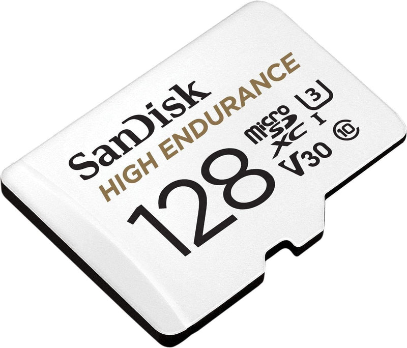 SanDisk 128GB High Endurance microSDXC (V30, UHS-I/U3, CL10,4K, 100MB/s) SDSQQNR-128G-GN6IA 772-4173