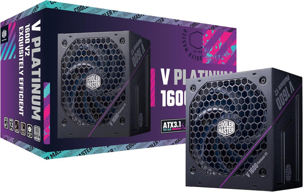 [最新產品] Cooler Master 1600W V Platinum 1600 V2 ATX 3.1 80Plus Platinum Dual 90° 12V-2x6 Full Modular Power Supply MPZ-G002-AFAP