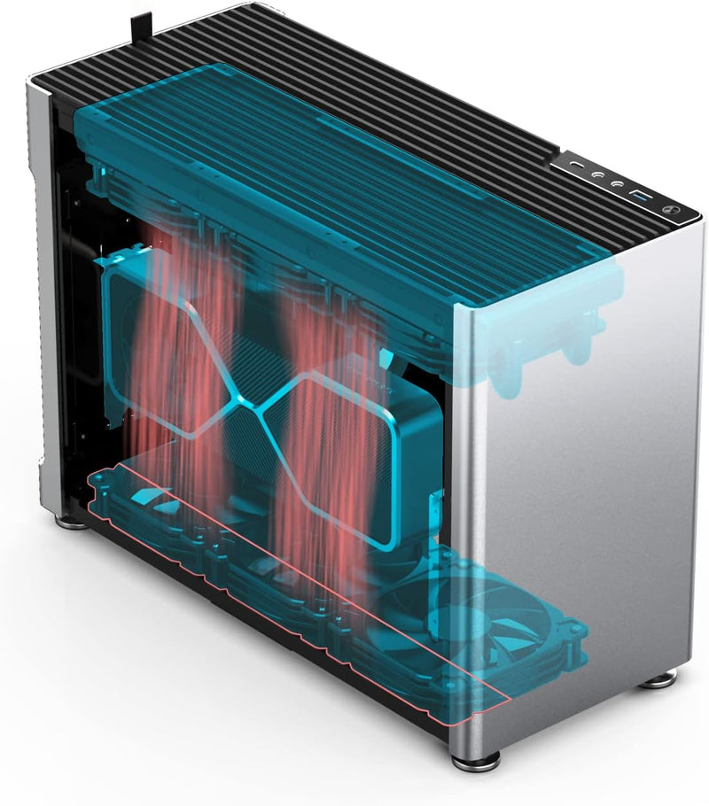 JONSBO Jonsplus i 100 Pro Tempered Glass 銀色(Sliver) ITX Case