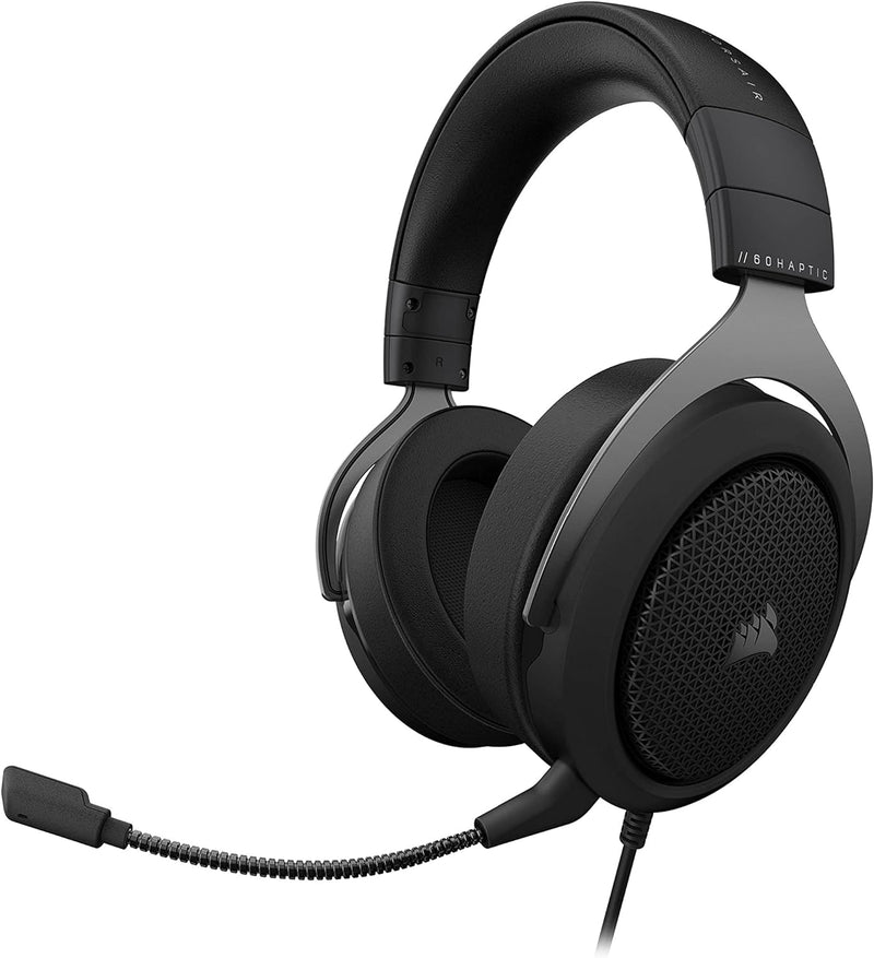 【Corsair 9月份夏季超筍價】Corsair HS60 HAPTIC Stereo Gaming Headset with Haptic Bass — Carbon CA-9011228-AP