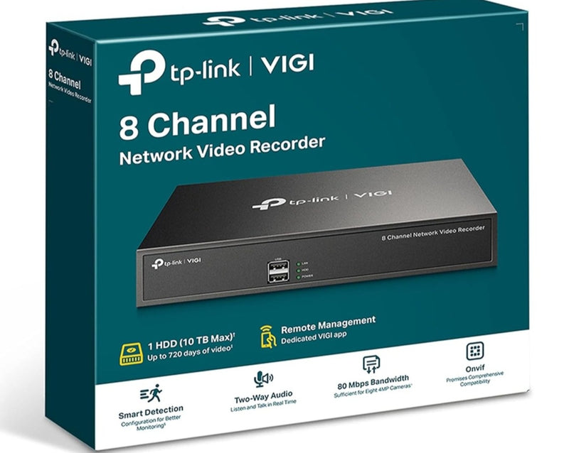 TP-Link VIGI NVR1008H 8 Channel Network Video Recorder 監控主機(NVR)