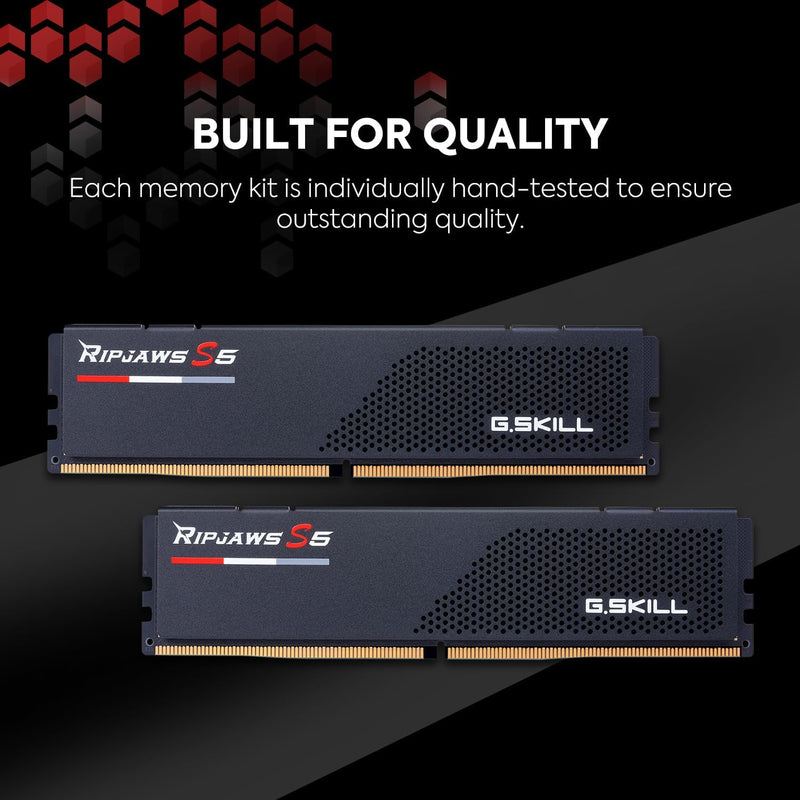 G.SKILL 32GB Kit (2x16GB) Ripjaws S5 Black F5-6400J3239G16GX2-RS5K DDR5 6400MHz Memory