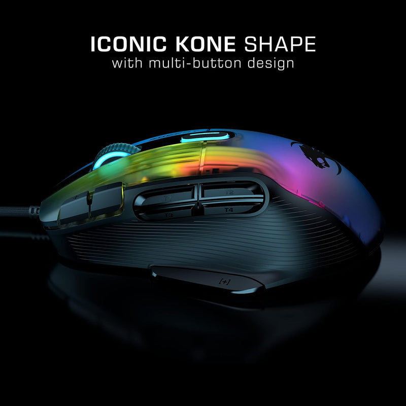 【ROCCAT 9月份夏日優惠】ROCCAT Kone XP 3D RGB 電競滑鼠 - Black 黑色 (ME-RKOXPBK)