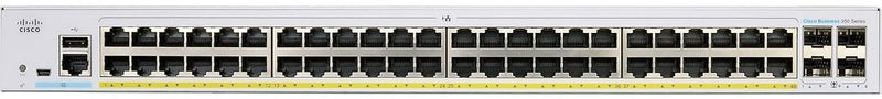 Cisco Business CBS350 48-Port Gigabit (740W PoE+) + 4-Port 10G SFP+ Uplink 全網管交換機 (CBS350-48FP-4X-UK / NE-3548A4X) 有限終生保用