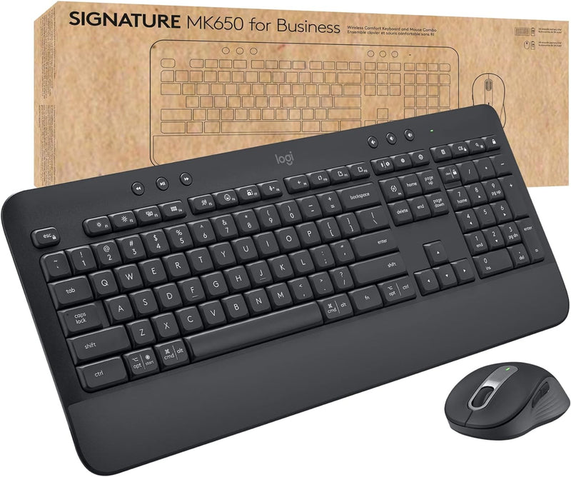 Logitech Signature MK650 for Business Wireless Keyboard and Mouse Combo 