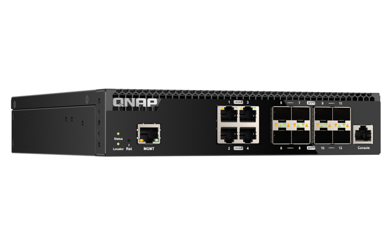 QNAP QSW-M3212R-8S4T 12-Port 10GbE Managed Switch 