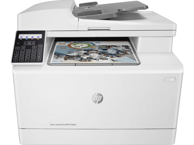 HP Color LaserJet Pro MFP M183fw Printer (Print, Scan, Copy, Fax)-7KW56A 