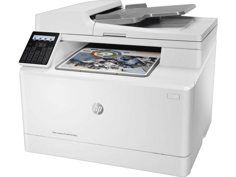 HP Color LaserJet Pro MFP M183fw Printer (Print, Scan, Copy, Fax)-7KW56A 