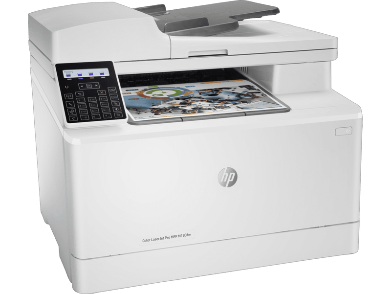 HP Color LaserJet Pro MFP M183fw Printer (Print, Scan, Copy, Fax)-7KW56A 