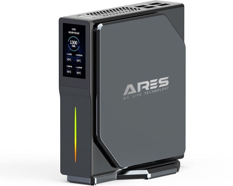[最新產品] ARES Marbas Mini PC (N100/8GB/256GB/Wifi+BT/W11Home) 附設1.9"LCD螢幕，顯示CPU溫度、負載等資訊