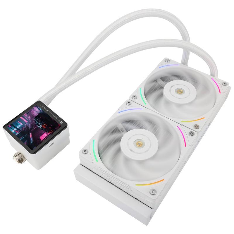 Thermalright Frozen Vision 240 WHITE 白色 ARGB w/2.88IPS Screen 240mm Liquid CPU Cooler