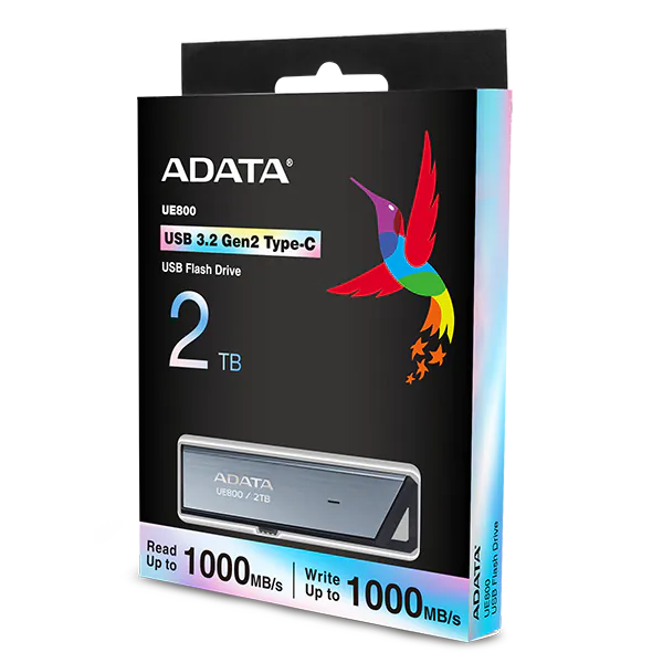 ADATA 2TB UE800 Type-C USB 3.2 Gen2 Flash Drive 隨身碟 AELI-UE800-2T-CSG