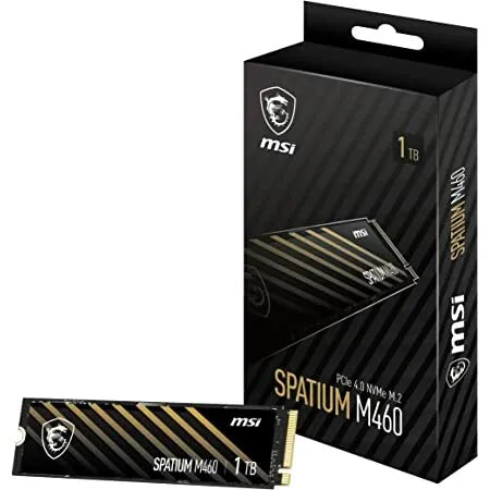 MSI 1TB SPATIUM M460 PCIe 4.0 NVMe M.2 SSD HD-M4601T