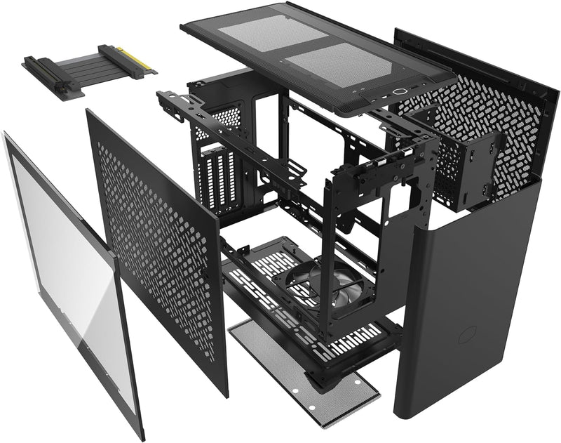 Cooler Master MasterBox NR200P V2 Black 黑色 Tempered Glass Mini-ITX Case NR200PV2-KCNN-S00