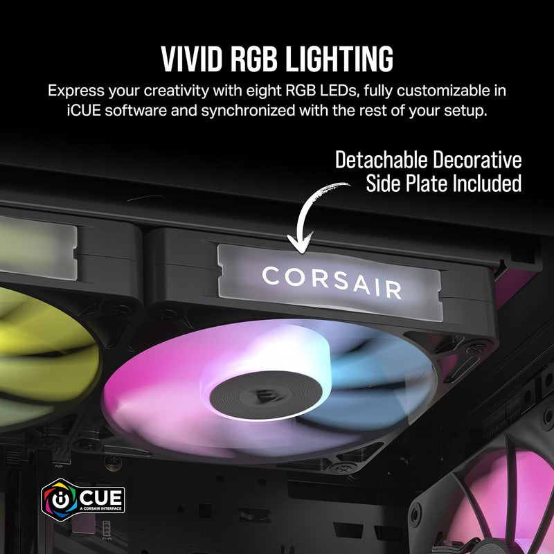 Corsair iCUE LINK RX140 RGB 140mm PWM Single Fan Expansion - Black 黑色 (單裝) CO-9051019-WW