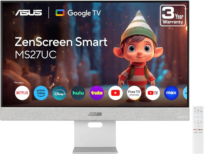 [最新產品] ASUS 27" ZenScreen MS27UC 60Hz 4K UHD IPS (16:9) 智能顯示器