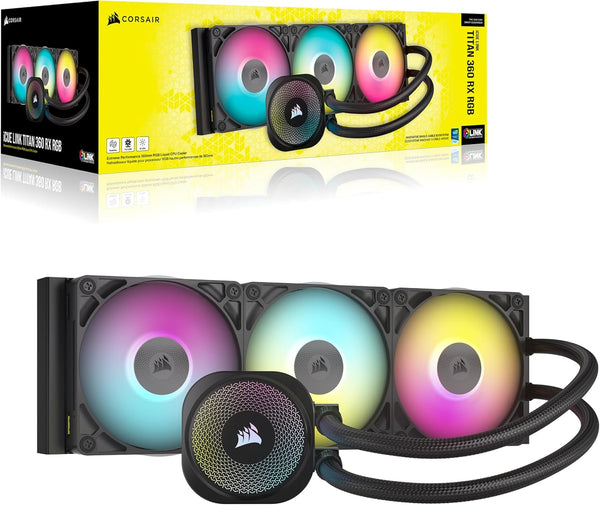 [最新產品] CORSAIR iCUE LINK TITAN 360 RX RGB 360mm Liquid CPU Cooler CW-9061018-WW