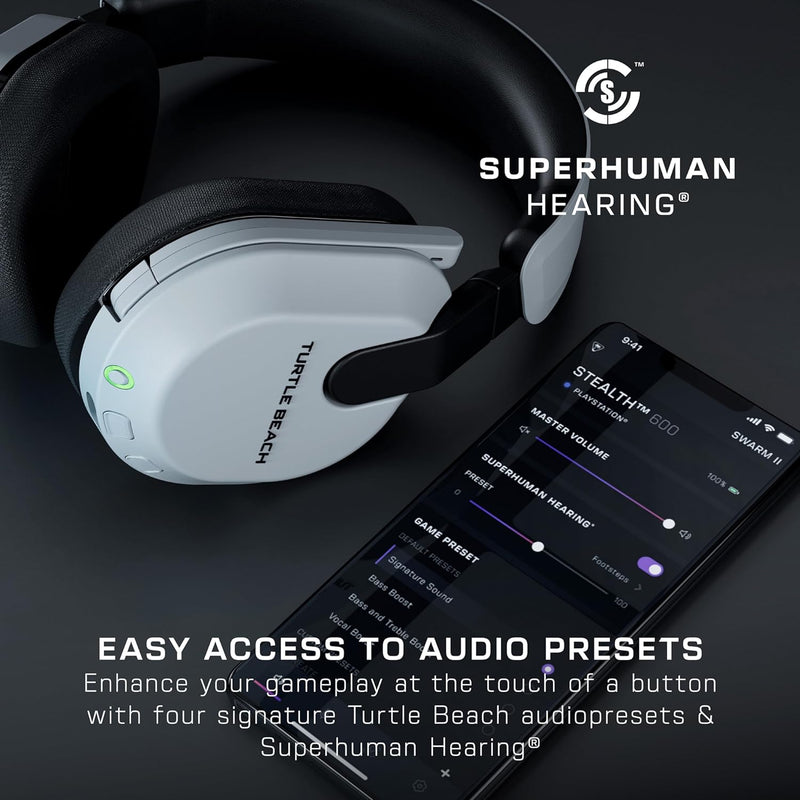 Turtle Beach® Stealth™ 600 Gen3 跨平台無線耳機 for Xbox、PlayStation、Nintendo Switch™ & PC - White 白色 (EP-S60G3WH)