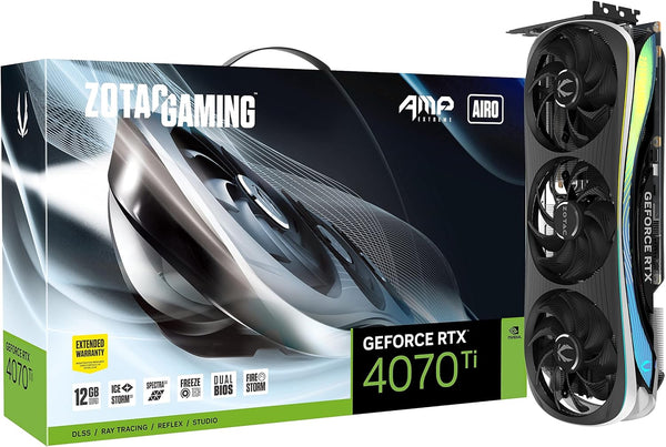 ZOTAC GAMING GeForce RTX 4070 Ti AMP Extreme AIRO 12GB GDDR6X ZT-D40710B-10P