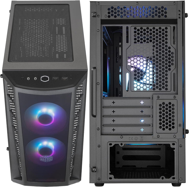 Cooler Master MasterBox MB320L Black 黑色 ARGB Tempered Glass Micro-ATX Case MCB-B320L-KGNN