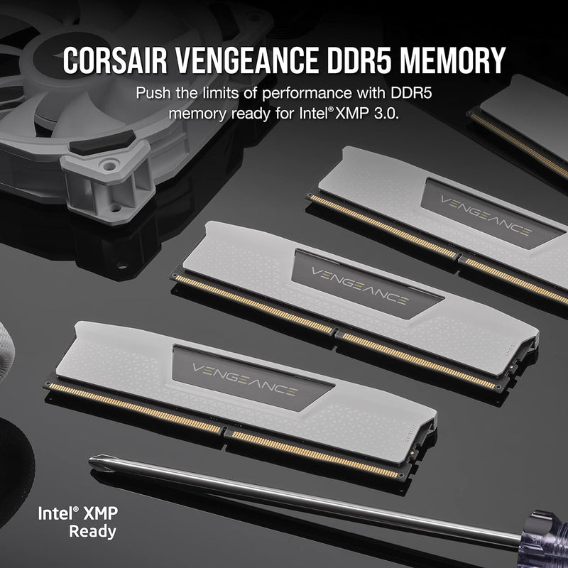 CORSAIR 32GB Kit (2x16GB) VENGEANCE White 白色 CMK32GX5M2B5600C36W DDR5 5600MHz Memory