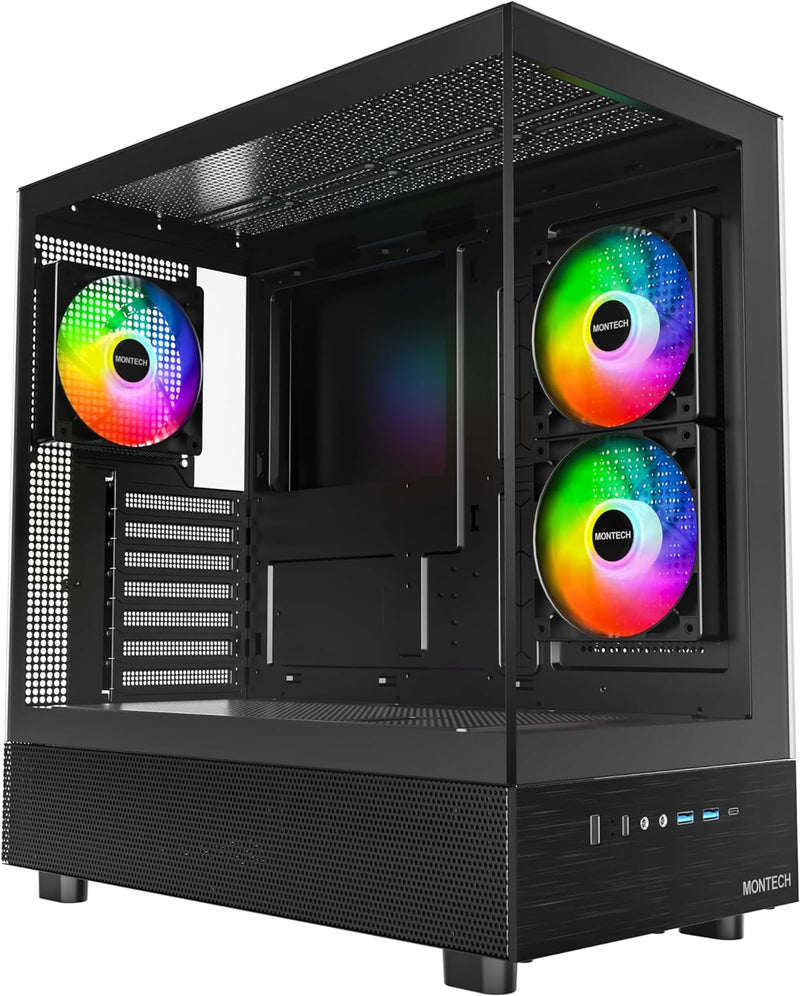 MONTECH XR BLACK ARGB ATX Case (MO-CA-XR-BK)