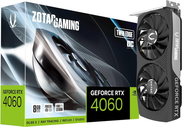 ZOTAC GAMING GeForce RTX 4060 Twin Edge OC 8GB GDDR6 ZT-D40600H-10M