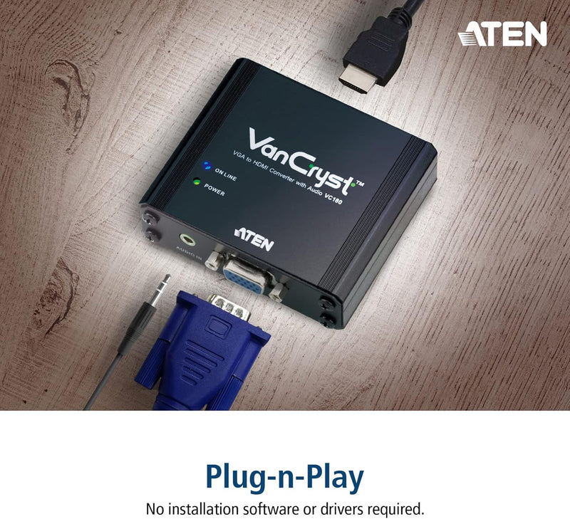 ATEN VC180 VGA/Audio to HDMI Converter