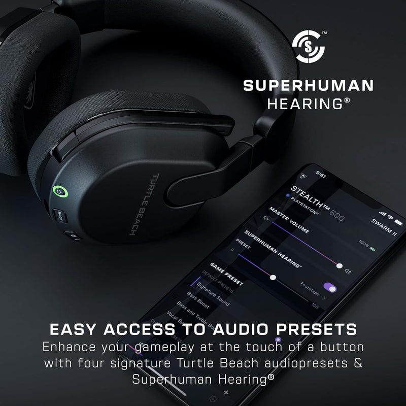 Turtle Beach® Stealth™ 600 Gen3 跨平台無線耳機 for Xbox、 PlayStation、 Nintendo Switch™ & PC - Black 黑色 (EP-S60G3BK)