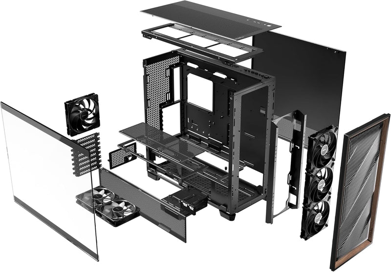 ANTEC FLUX PRO Black 黑色 Tempered Glass Full Tower E-ATX Case 支援背插式主機板 FLUX-PRO_EUV