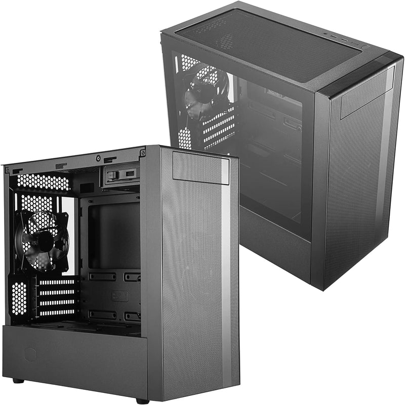 Cooler Master MasterBox NR400 with ODD Black Black Tempered Glass Micro-ATX Case MCB-NR400-KG5N 