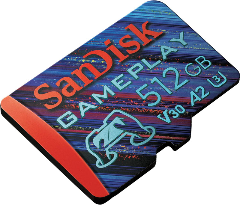 SanDisk 512GB GamePlay microSD™ 手機和掌上型遊戲記憶卡 SDSQXAV-512G-GN6XN 772-4585