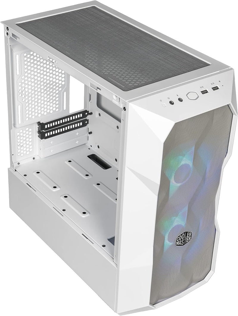 Cooler Master MasterBox TD300 Mesh White 白色 ARGB Tempered Glass Micro-ATX Case TD300-WGNN-S00