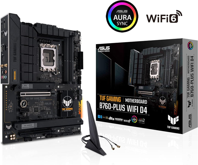 ASUS TUF GAMING B760-PLUS WIFI D4 DDR4,LGA 1700 ATX Motherboard