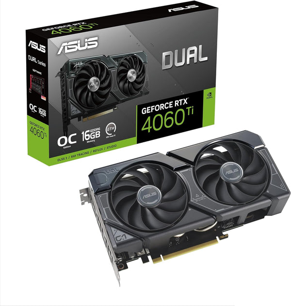 ASUS DUAL GeForce RTX 4060 Ti OC 16GB GDDR6 EVO DUAL-RTX4060TI-O16G-EVO (DI-E406TD1)