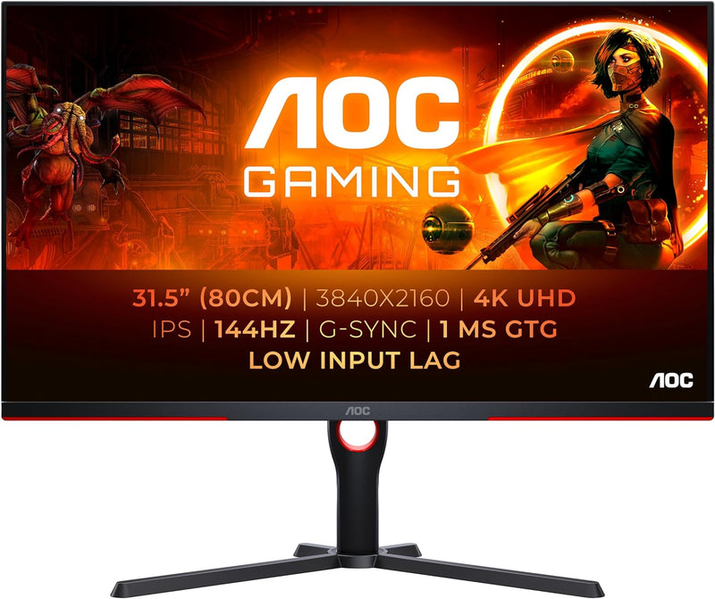 [最新產品] AOC 31.5" U32G3X 144Hz 4K UHD Fast IPS (16:9) 電競顯示器(HDMI2.1)