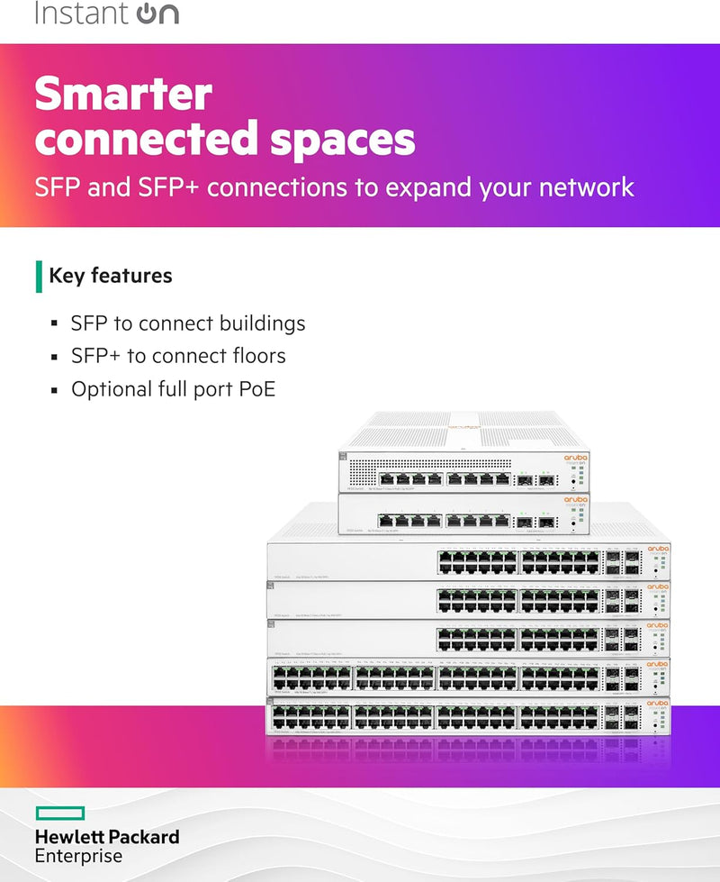 HPE Networking Instant On 1930 24port Gigabit Managed Network Switch w/PoE w/4xSFP