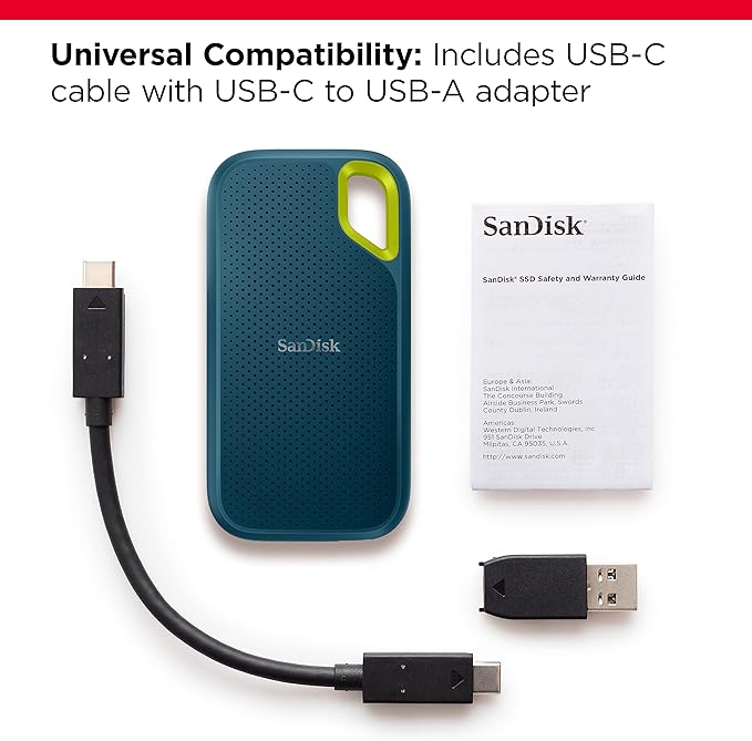 SanDisk 4TB Extreme E61 V2 綠色 USB 3.2 Gen 2 Portable SSD SDSSDE61-4T00-G25M