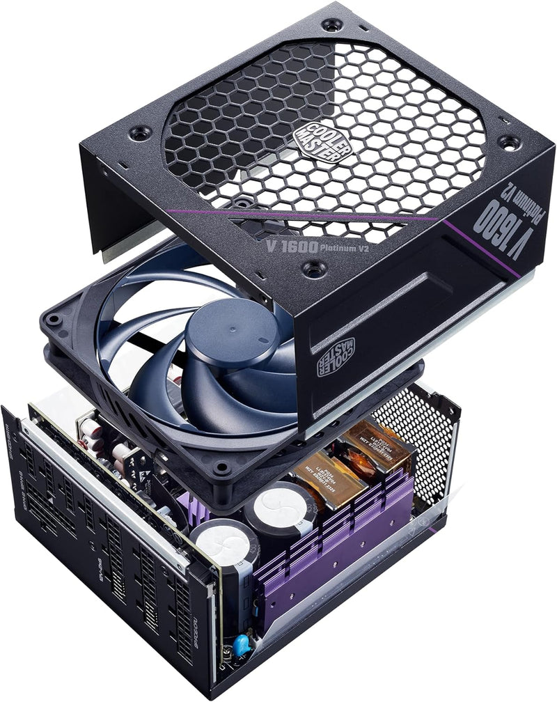 [最新產品] Cooler Master 1600W V Platinum 1600 V2 ATX 3.1 80Plus Platinum Dual 90° 12V-2x6 Full Modular Power Supply MPZ-G002-AFAP