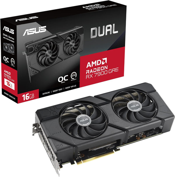 ASUS DUAL AMD Radeon RX 7900 GRE OC 16GB GDDR6 DUAL-RX7900GRE-O16G (DI-A790GE1)