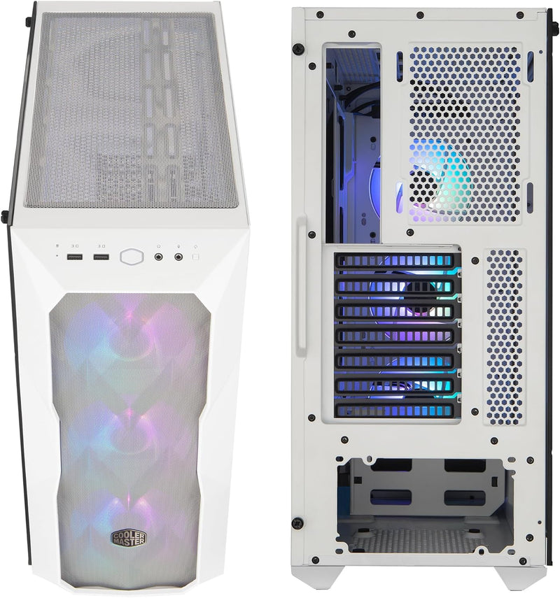 Cooler Master MasterBox TD500 Mesh White White ARGB Tempered Glass ATX Case MCB-D500D-WGNN-S01 