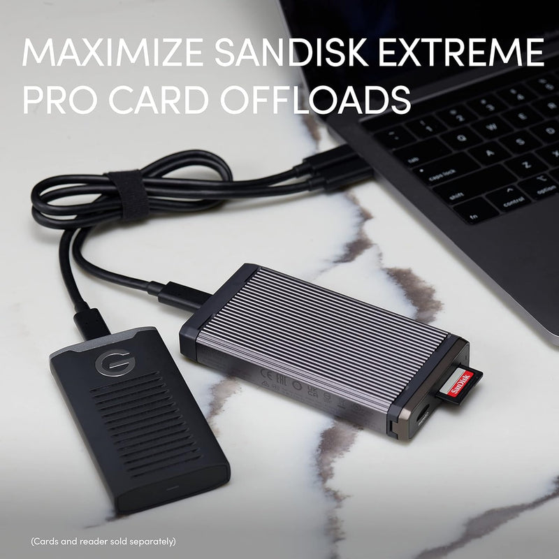 SanDisk Pro-Reader SD & microSD UHS (USB-C 5Gbps) SDPR5A8-0000-GBAND 783-1375