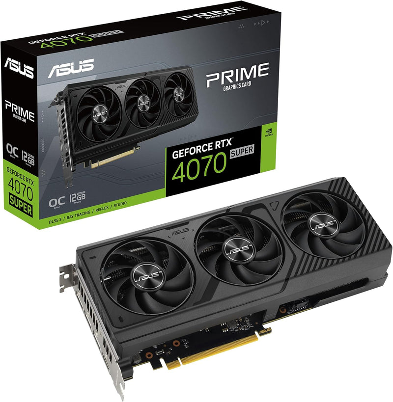 ASUS PRIME GeForce RTX 4070 Super OC 12GB GDDR6X PRIME-RTX4070S-O12G (DI-E407SR1)