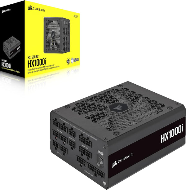 CORSAIR 1000W HX1000I ATX3.0 80Plus Platinum Full Modular Ultra-Low Noise Platinum Power Supply (CP-9020259-UK) 