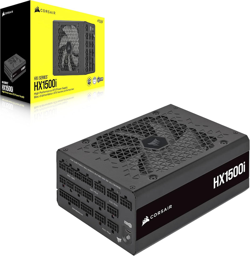 CORSAIR 1500W HX1500i ATX3.0 80Plus Platinum Full Modular Ultra-Low Noise Platinum Power Supply (CP-9020261-UK)