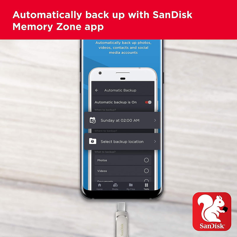 SanDisk 512GB SanDisk Ultra Dual Drive Luxe USB Type-C (Type-C and Typ