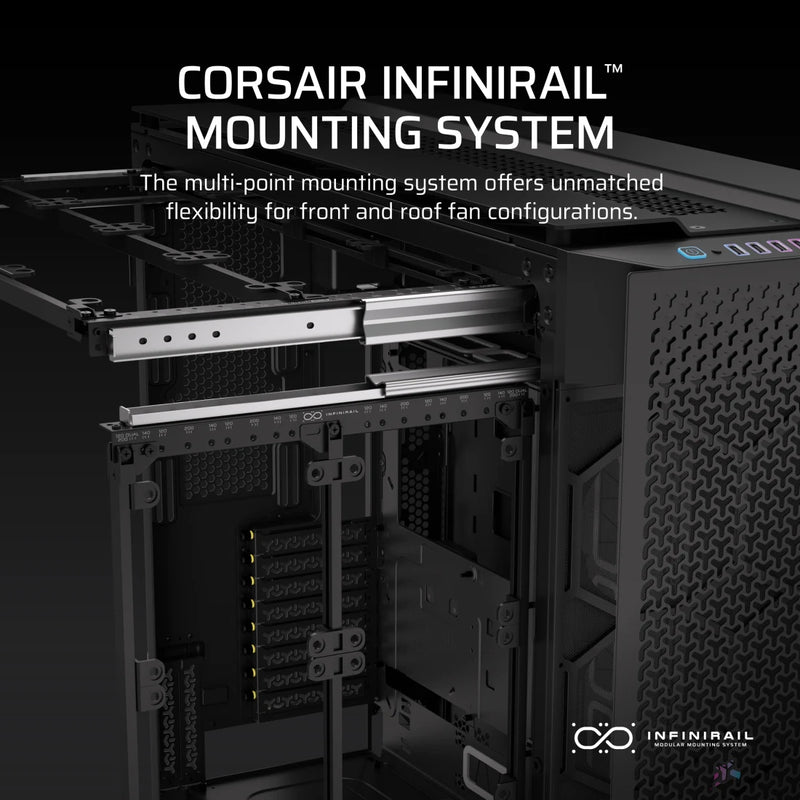 CORSAIR 9000D Black 黑色 RGB AIRFLOW Super Full-Tower PC Case CC-9011273-WW